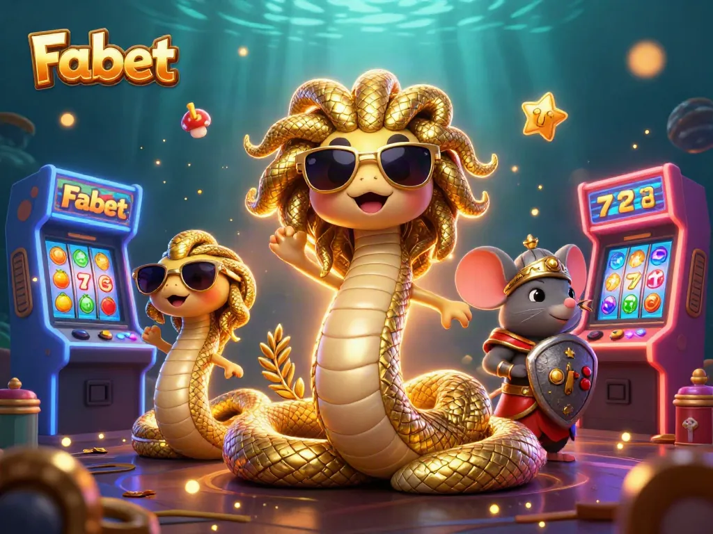 Experience thrilling gameplay at Fabet with vibrant casino elements and dynamic characters.