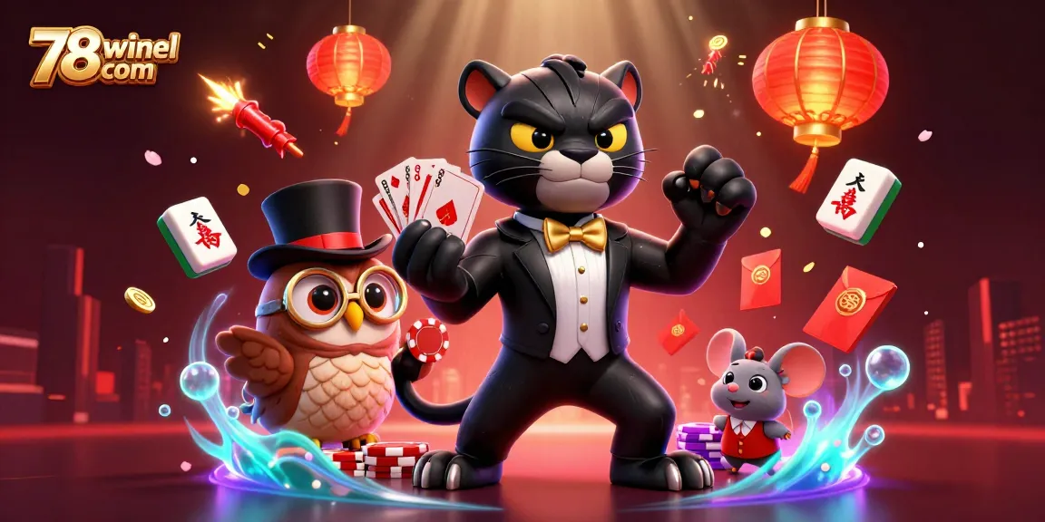 Experience thrilling gaming action at 78winel com with our colorful and engaging casino illustration.
