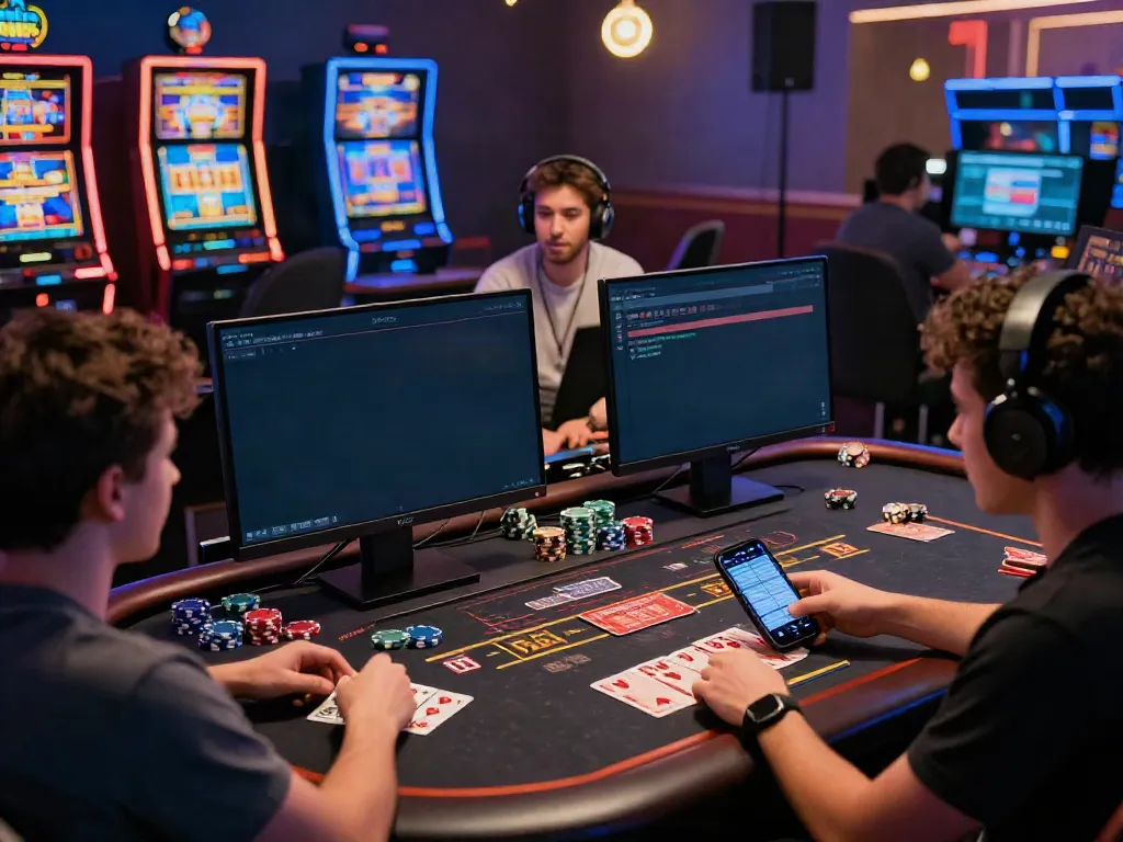 Exciting DA88 online gaming environment with players on desktop and mobile devices.